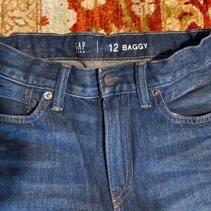 GAP Kids baggy denim jeans - Deep Blue